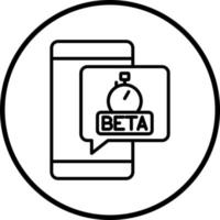 Beta Testing Vector Icon Style