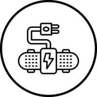 Electric Skateboard Vector Icon Style