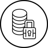 Data Security Vector Icon Style