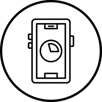 datos uso vector icono estilo