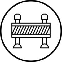 Road Barrier Vector Icon Style