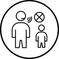 Childhood Abuse Vector Icon Style