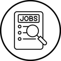 Job Searching Vector Icon Style