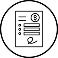 Invoice Vector Icon Style