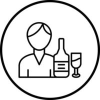 Bartender Vector Icon Style