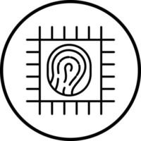 Biometric Cpu Vector Icon Style