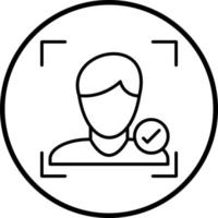 Face Detection Vector Icon Style