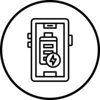 Battery Charging Full Vector Icon Style