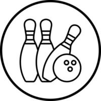 Bowling Vector Icon Style