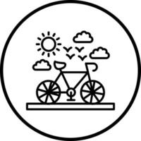 Bicycle Vector Icon Style
