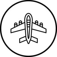 Airplane Vector Icon Style