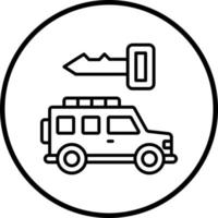 Car Rental Vector Icon Style