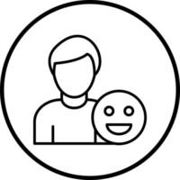 Happy Man Vector Icon Style