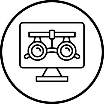 Optometry Vector Icon Style