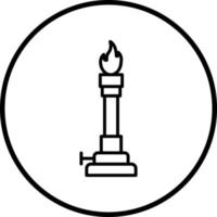 Bunsen Burner Vector Icon Style