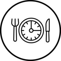 Intermittent Fasting Vector Icon Style