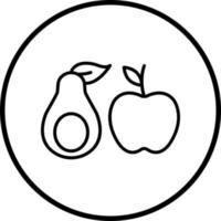 Low Fat Diet Vector Icon Style