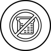 No Refined Carbs Vector Icon Style
