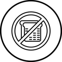 No refinado carbohidratos vector icono estilo