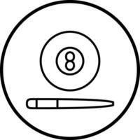 Billiards Vector Icon Style