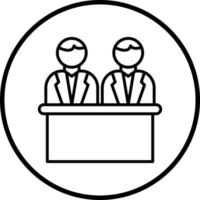 Juror Male Vector Icon Style