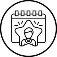 Employee of the Year Vector Icon Style