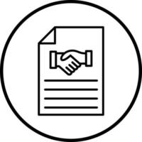 Agreement Vector Icon Style