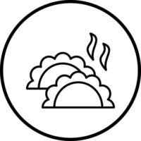Dumplings Vector Icon Style