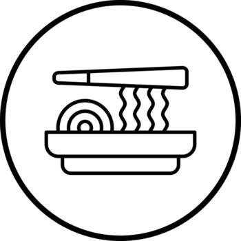 almohadilla tailandés vector icono estilo