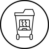 E WasteCampaign Vector Icon Style