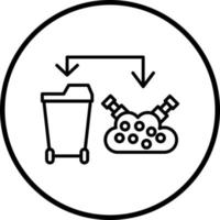 Waste Hierarchy Vector Icon Style