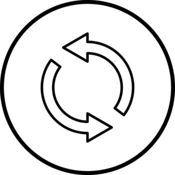 Open Loop Vector Icon Style