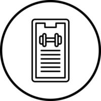 Workout Progress Vector Icon Style