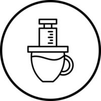 aeropress vector icono estilo