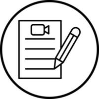 Script Vector Icon Style