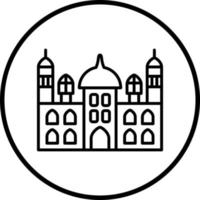 Taj Mahal Vector Icon Style