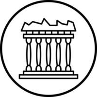 Acropolis Vector Icon Style