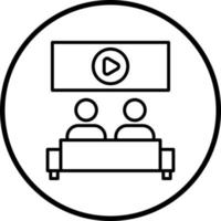 Cinema Screen Vector Icon Style