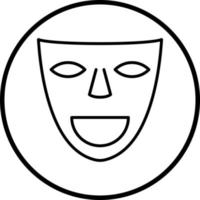 Theater Masks Vector Icon Style