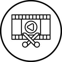 Film Editing Vector Icon Style