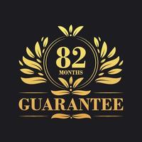 82 Months Guarantee Logo vector,  82 Months Guarantee sign symbol vector