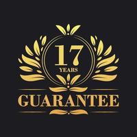 17 Years Guarantee Logo vector,  17 Years Guarantee sign symbol vector