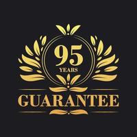 95 Years Guarantee Logo vector,  95 Years Guarantee sign symbol vector