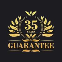 35 Years Guarantee Logo vector,  35 Years Guarantee sign symbol vector