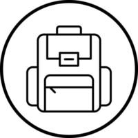 Backpack Vector Icon Style