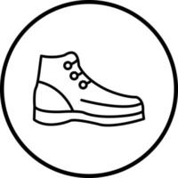 Hiker Boots Vector Icon Style