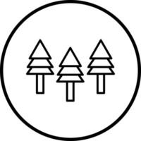 Forest Vector Icon Style