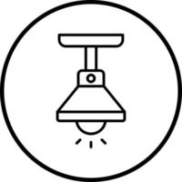 Pendant Light Vector Icon Style