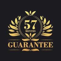 57 Months Guarantee Logo vector,  57 Months Guarantee sign symbol vector