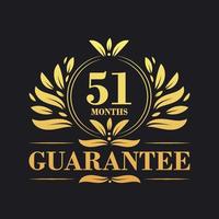 51 Months Guarantee Logo vector,  51 Months Guarantee sign symbol vector